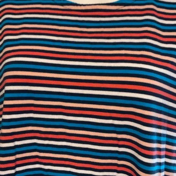 Terra & Sky Striped Mini Dress - Red, Blue, Black, White - Picture 2 of 8